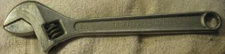 Vintage Rare Sears Craftsman 12 " Adjustable Wrench With 3/4 " End Wrench,  Tool,  Usa