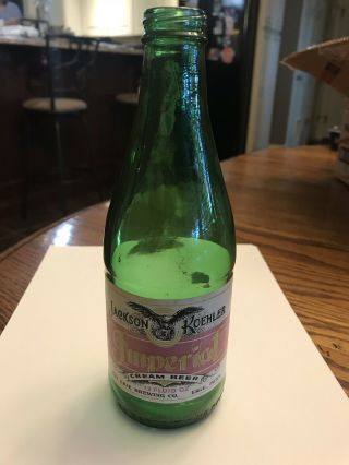 Vintage Jackson Koehler Imperial Beer Bottle,  Erie Pa