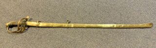 1850s British Army Senior Officer’s Sword Complete W/ Folding Guard Rare,  Early