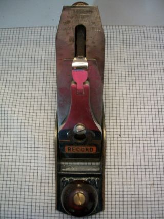 Vintage Record No.  4 Wood Plane 2 " Cutter - England W/ Box & Instructions