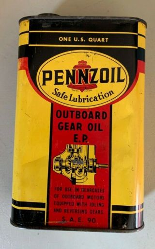 Pennzoil Outboard Motor Gear Lube 1 Quart Can