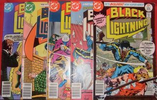 Black Lightning 1 2 3 4 5 6 7 8 9 10 11 Dc Comic Set Complete Isabella 1977 Fn