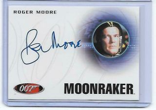 Roger Moore James Bond 007 Moonraker As James Bond Autograph Auto A223