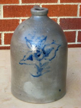 Antique Stoneware Jug,  Salt Glazed,  S.  Hart & Son