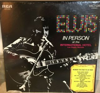 Elvis Presley In Person At The International Hotel,  Las Vegas,  Lp Lsp - 4428 Vinyl