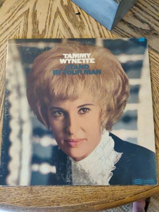 Rare Autographed Cover Tammy Wynette Stand By Your Man 1969 Lp Johnny Cash