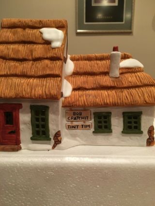 Dept 56 Dickens Village Series The Cottage Of Bob Cratchit And Tiny Tim 6500 - 5