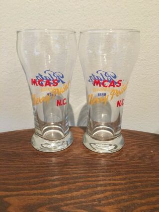 Vintage Marine Corps Air Station (MCAS) - Cherry Point BLATZ Beer Glasses 3