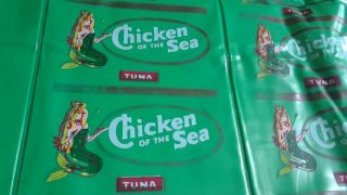 Chicken Of The Sea Tuna Air Mattress / Pool Float Inflatable Advertising Blow Up