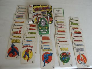1978 Marvelmania Mb Milton Bradley Marvel Comic Heroes Card Game Complete