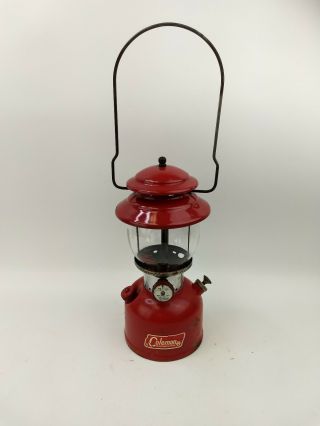 Vintage 1966 Coleman Model 200a Red Dated (3 - 66) Shows Use