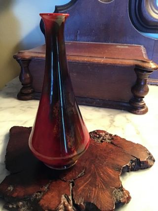 Royal Doulton Flambe Sung Vase / Signed Fred Moore