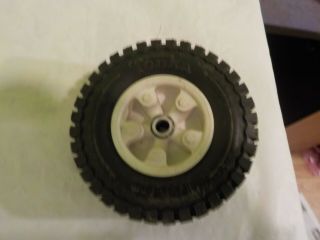 Vintage Mighty Tonka Wrecker Or Jeep Truck One White Color Wheel One Tire For Pa