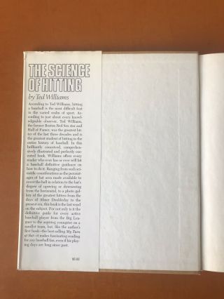 Vintage Ted Williams The Science of Hitting Hardcover 1971 First Edition 2