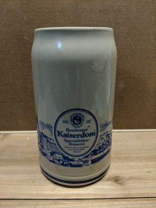 Rare 1 Liter German Stoneware Beer Mug