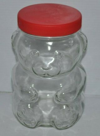 Kraft Bear Peanut Butter Glass Jar