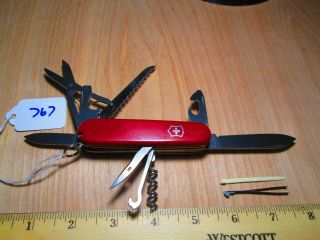 767 Jeff Red Victorinox Swiss Army Huntsman Knife