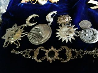 " Vintage 8pc Jewelry Silver 