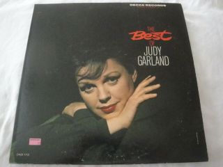 The Best Of Judy Garland 2x Vinyl Lp Album 1963 Decca Records Over The Rainbow