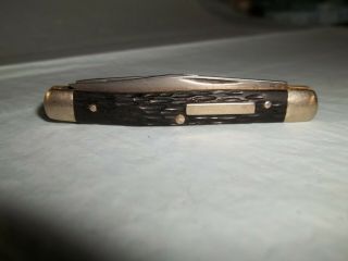 Vintage Ka - Bar Small Black 2 - Blade Folding Pocket Knife -