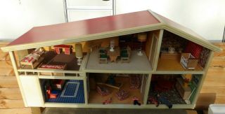 Vintage Hanse/lundby/lisa Dolls House Light Circuit And 50 Accessories