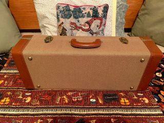 Protec Vintage Tweed/Leather Wood Alto Saxophone Case - Rare 2