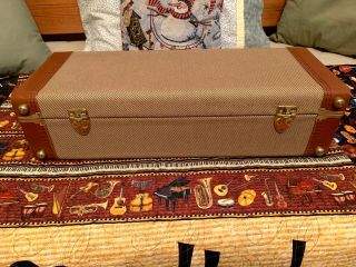 Protec Vintage Tweed/Leather Wood Alto Saxophone Case - Rare 3