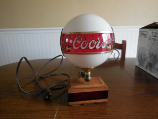 Rare Vintage Coors Beer Clock Lamp