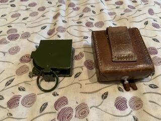 Rare Chinese People ' s Liberation Army Type 62 Compass & Leather Case 2