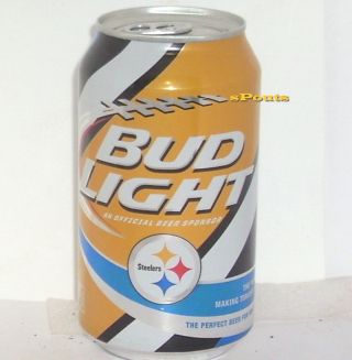 2015 Pittsburgh Steelers Bud Light Kickoff Beer Can Football Pennsylvania Sports