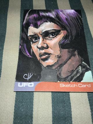 Gerry Anderson Ufo Chris Henderson Sketch Card Unstoppable Gabrielle Drake