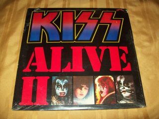 Kiss Alive Ii Lp Rare Red Vinyl Uk Pressing Cald 5004 Pye Records 1977