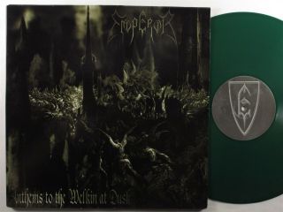 Emperor Anthems To The Welkin At Dusk Back On Black Lp Green Vinyl Uk Gatefold