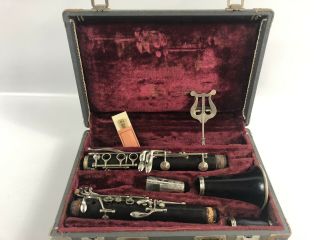 5 Star By Sml Paris,  France Antique Clarinet Wood Vintage With Case