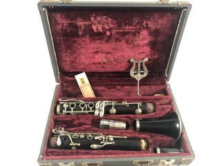 5 STAR by SML Paris,  France Antique Clarinet Wood Vintage with Case 2