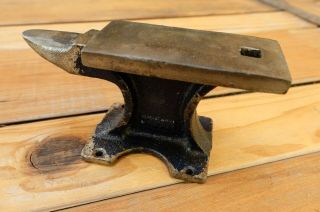 Vintage Small Blue Jewelers Smithing Anvil 5 1/2 " Japan 1.  5 Pounds Craft Bench