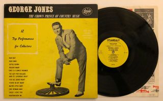 George Jones - The Crown Prince Of Country Music - 1960 Us 1st Press Cover (ex)