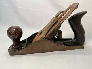 Vintage Stanley Bailey No.  4 Wood Plane 2 " Blade 9.  75 " L Estate Some Rust As Found