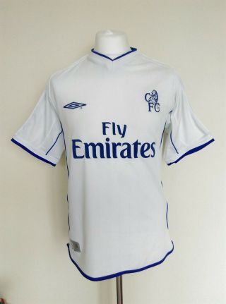 Vintage Chelsea Fc Away Football Shirt 3rd Jersey Umbro 2001 2002 Medium M
