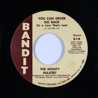 Sweet Soul/funk 45 - Mighty Majors - You Can Never Go Back - Bandit - Mp3