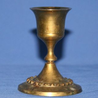 Vintage Brass Small Candlestick Candle Holder