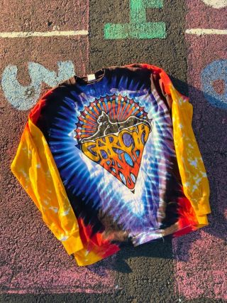 Vtg 1991 Jerry Garcia Band Tie Dye Long Sleeve Shirt Rare Grateful Dead Xl