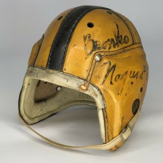 Vintage Macgregor H612 Leather Football Helmet