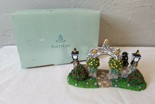 Retired Partylite Party Lite Arbor Gateway Resin Figurine
