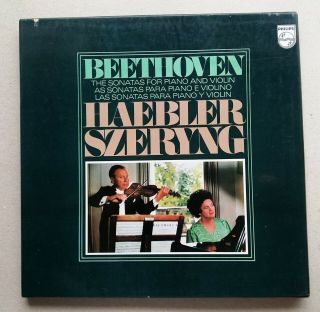 Haebler Szeryng Beethoven Sonatas For Piano And Violin Philips Box 5xlp