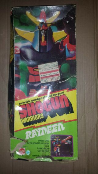 Vintage Mattel 1976 Shogun Warriors Raydeen,  5 Missiles,  Instructions
