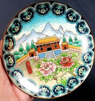 Fine Quality & Unusual Antique Chinese Cloisonne Trinket Dish,  C1950