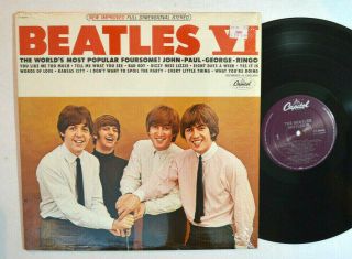 Rock Lp - The Beatles - Beatles Vi In Shrink Capitol C1 - 90445 Src M -