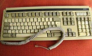 Vintage Wyse Cherry Mx Black Switch Keyboard Doubleshot Key Caps Uk Layout