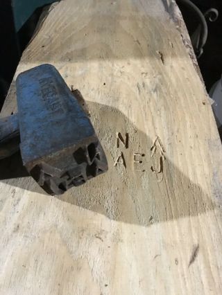 Vintage Nyecast Log Marking Hammer,  Woodsman Logging Tool,  Forestry Tool,